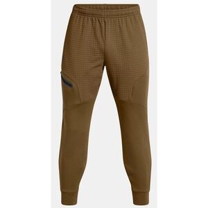 NEW NWT Under Armour Mens XL Unstoppable Fleece Grid Joggers Brown 1386544-498